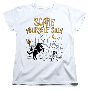 Women's Diary Of A Wimpy Kid Scare Yourself Silly Headless Horseman T-Shirt - 1 of 4