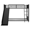NicBex Twin over Twin Bunk Bed with Guardrail and Slide,Metal Twin Loft Bed with Ladder,Modern Bunk Beds,Noise Reduced Bunk Beds for Bedroom - 4 of 4