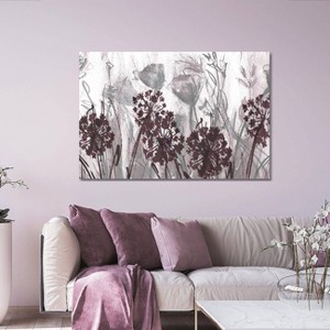 iCanvas Indigo Field Burgundy by Susan Jill Canvas Print Wall Art - 1 of 3