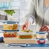 Pyrex 10pc Freshlock Microban Glass Food Storage Set: Clear Glass Containers, Dishwasher & Microwave Safe, 2-Year Warranty - 3 of 4