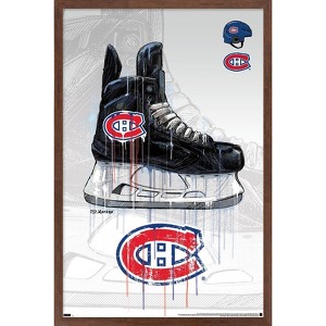 Trends International NHL Montreal Canadiens - Drip Skate 21 Framed Wall Poster Prints - 1 of 4