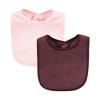 Hudson Baby Infant Girls Rayon from Bamboo Bib with Waterproof Lining 10pk, Pink Black, One Size - 4 of 4