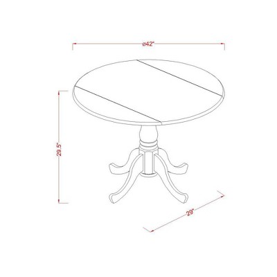 Linen White Round Extendable Wood Dining Table