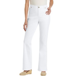 Woman Within Plus Size Tall Comfort Stretch Bootcut Denim Jean - 1 of 4