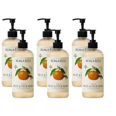 Koala Eco Fruit and Veggie Wash Mandarin - Case of 6/16.9 fz