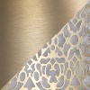 LumiSource Ashland 63" Contemporary Metal Floor Lamp in Gold with Off-White Linen Shade: UL Listed, 1-Way Switch - 4 of 4