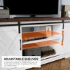 TV Stand for 65 Inch TV - Modern Entertainment Center with Storage, Barn Doors, and Shelves, Tall TV Media Console Table for Living Room - 4 of 4