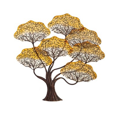 Evergreen Mosaic Tree Hanging Wall Decor