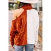 Women's Cold Shoulder Sweater Top - made with love - 3 of 3