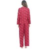 Casual Nights Women's Long Sleeve Rayon Button Down Pajama Set - 3 of 4