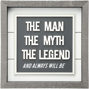 Pavilion Gift Company - Man Myth Legend  - 10" Plaque - Wall Sign Panels - 1 of 4