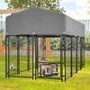 Mlmh & Kngwa 50.8"W Dog Kennel Outdoor with Roof - 4 of 4