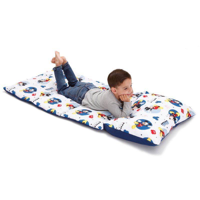 Disney Mickey Mouse Easy-Fold Toddler Nap Mat in Blue, 1 of 7
