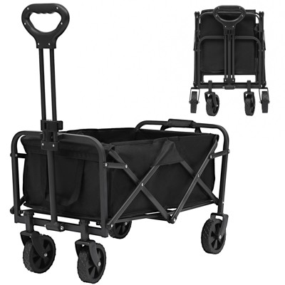 Skonyon Collapsible Folding Wagon Cart Multipurpose Versatile Big Cart ...