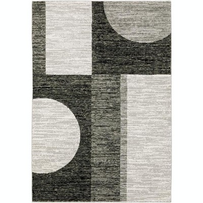 Oriental Weavers Strada STR06 Charcoal/ Grey Indoor Area Rug - 5'3" x 7'3"