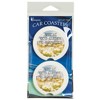 Dicksons Where God Guides He Provides Daisy 2.5 inch Ceramic Car Coasters Set of 2 - 2 of 2
