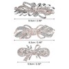 Unique Bargains Women's Sparkly Rhinestones Hair Clips Hair Barrettes Hairpin 3 Pcs - 4 of 4