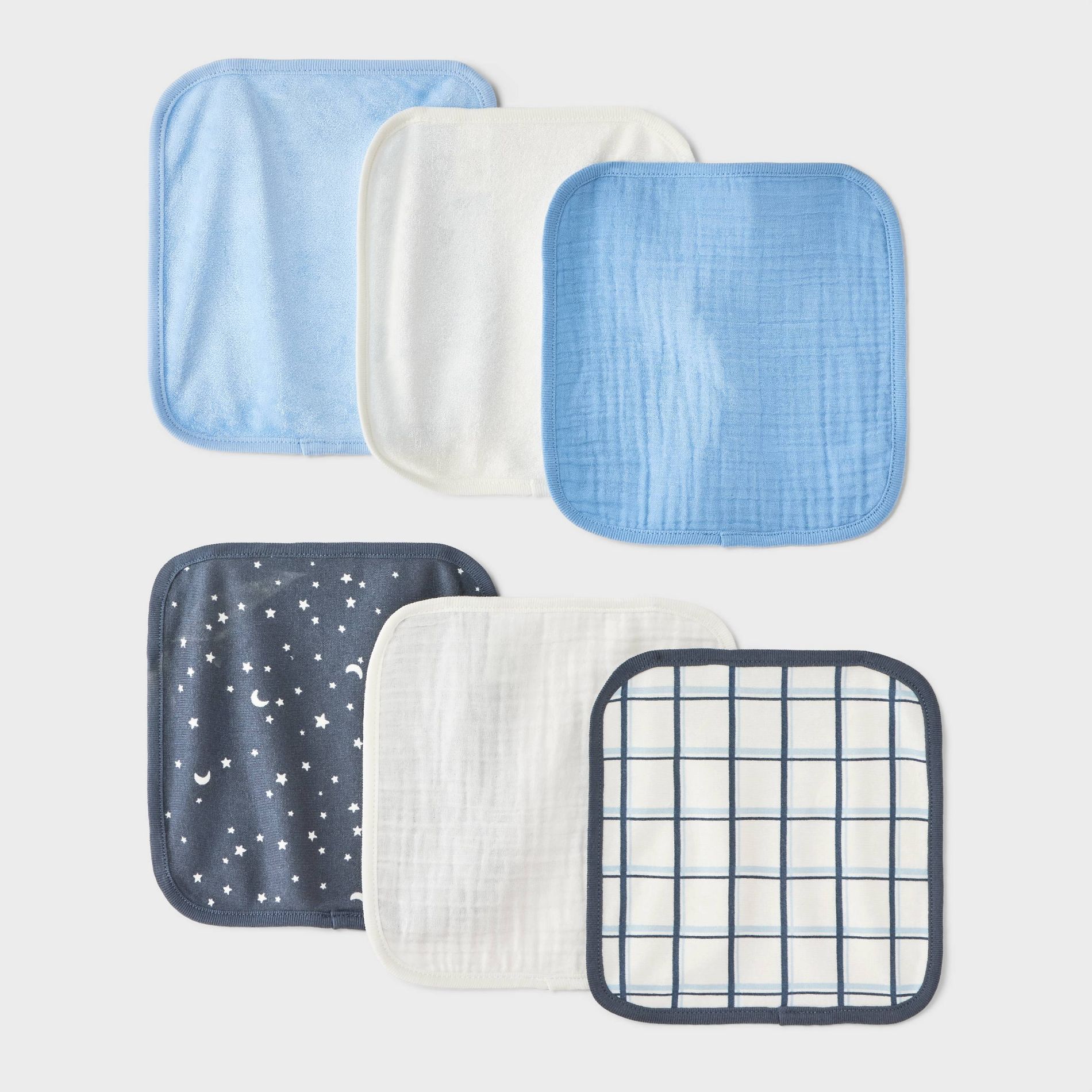 Baby 6pk Washcloth - Cloud Island™
