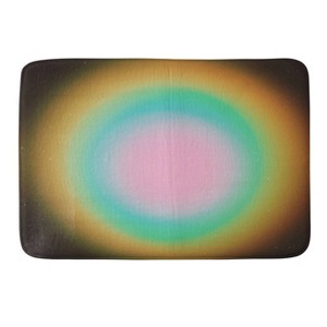 34"x21" DuckyB The Time is Now Memory Foam Bath Rug - orange - Deny Designs: Microfiber, Machine Washable, Non-Slip Backing - 1 of 3