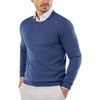 COOFANDY Men's Crew Neck Sweater Slim Fit Lightweight Sweatshirts Knitted Pullover for Casual Or Dressy Wear - 2 of 4