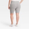 Women's High-Waist Cotton Blend Seamless 7" Inseam Bike Shorts - A New Day™ - 2 of 2