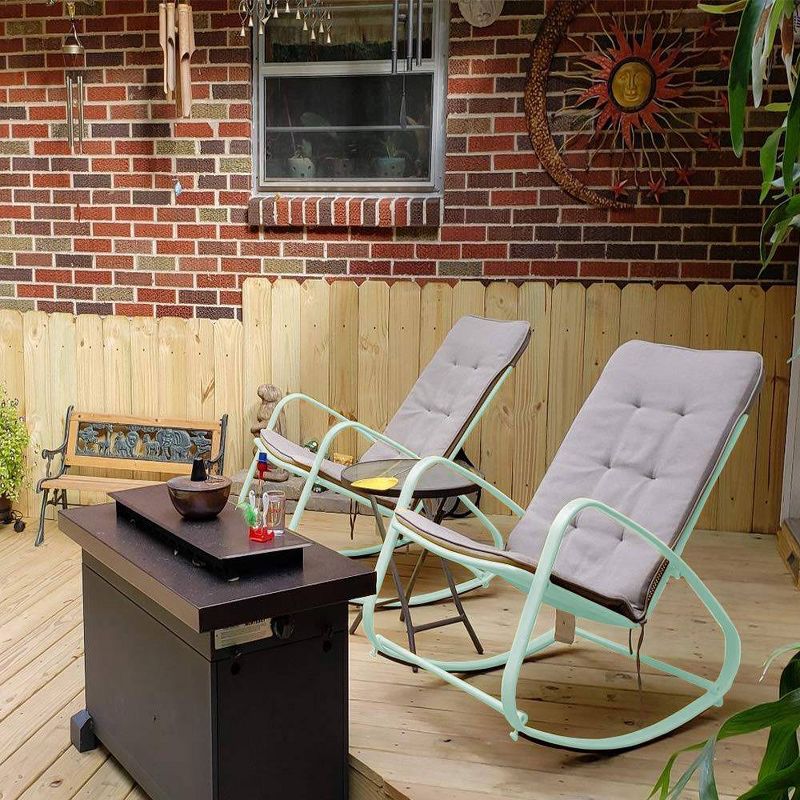 Outdoor Rocking Chair - Green - Captiva Designs, 6 of 7