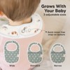 KeaBabies 8pk Organic Baby Bibs for Boy, Baby Drool Bib for Baby Boys and Girls, Newborn Teething Bibs - 4 of 4