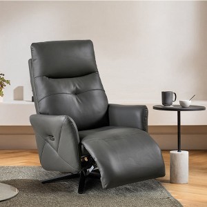 Recliner Chair With Dual Motor Adjustable Headrest 360° Swivel USB Charge Port Euro Contemporary Design For Indoor Home Office Living Room - 1 of 4