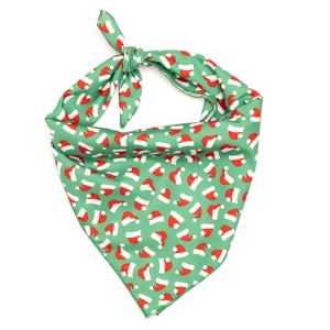 The Worthy Dog Santa Hats Bandana Accessory - 1 of 3