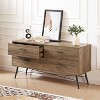 TIRAMISUBEST 4-Drawer Walnut Chest, 4 Drawer TV Stand, Dressers Bedroom Furniture Large Storage Tower Unit, Dresser for Bedroom, Hallway - 3 of 4
