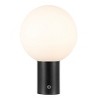 Moxy 12" Glass/Metal Table Lamp - Black/White - Safavieh - 3 of 4