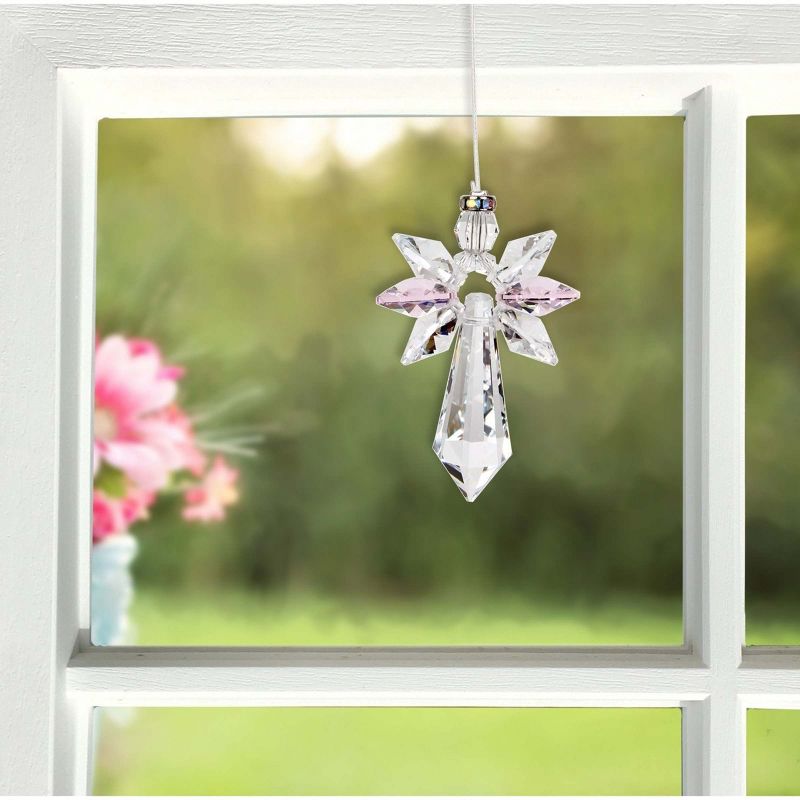 Woodstock Wind Chimes Woodstock Rainbow Makers Collection, Crystal Guardian Angel, Large 2'' Crystal Suncatcher for Indoor Decor Gift, 3 of 8