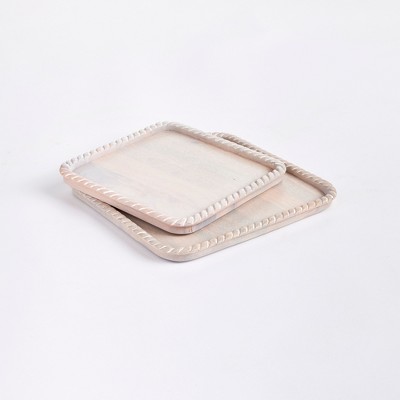 Plum & Post Langley Square Trays, Set Of 2