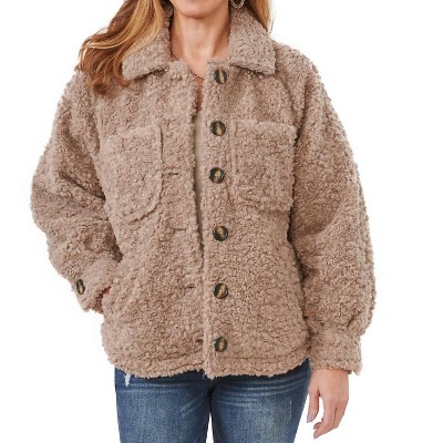 Women's Double Patch Pocket Plus Size Jacket - Democracy