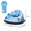 12V Kids Ride On Bumper Car Electric Bumping Car Battery Powered Ride On Toy with Remote Control, Battery Display, 360°Spin, LED Lights, Music - 2 of 4
