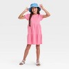 Girls' Short Sleeve Tiered Ribbed Dress - Cat & Jack™ - 3 of 3