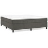 vidaXL Box Spring Bed Frame Dark Gray 72 in.x83.9 in. California King Velvet - 2 of 4