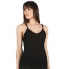 Memoi Women's 100% Cotton Pointelle Rib Knit Seamless Tank Top - 4 of 4