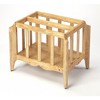HomeRoots 21" Natural Wood Magazine Basket - 4 of 4