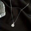 Chery Life Square Pendant Necklace, With Neat And Simple Geometric Lines - 2 of 4