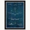 Wynwood Studio 15"x21" Airplane 1942 Wall Art Black Frame: Vintage Travel Theme, Modern Decor, Wood Composite - 3 of 3