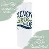 Elanze Designs Never Grow Up Neverland Navy and Green 20 ounce Stainless Steel Travel Tumbler with Lid For Your On The Go Beverages - 3 of 4