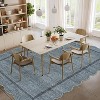 Washable Non-Slip Runner Rug - Soft  Scalloped Carpet for Kitchen, Entryway, Bedroom, Bath, Laundry & Hallway - Stain Resistant - 4 of 4