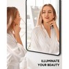 Black Bathroom Mirror, Rounded Corner Metal Framed Metal Framed  Vanity Mirror, Hangs Horizontally or Vertically - 2 of 4
