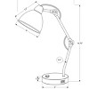 Industrial Task Lamp with USB Port and Adjustable Arm, Nightstand or Desk Light with Rocker Switch for Home Office or Study–The Pop Home - 4 of 4