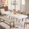 78-inch Rectangular Dining Table for 6-8, Large Wood Farmhouse Dinner Table with Heavy Duty Metal Legs - 4 of 4