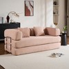 Racxily Convertible Sleeper Sofa Bed with Pillow, Corduroy Folding Mattress Couch, Floor Sofa Lounge Couch for Living Room Bedroom - 2 of 4