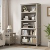 Wooden Bookcase 5 Tier Storage Bookshelf Farmhouse Bookshelves Rustic Vintage Etagere for Home Office,Living Room,Bed Room - 4 of 4