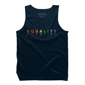 Adult Design By Humans Equality Reflection Pride Awareness By RandomDudeArt Tank Top - 1 of 2