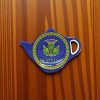 Slickblue Thistle Spiral Teabag Holder – Bone China Tray with Celtic Knot and Triskelion, 4 Inch Round - 2 of 3